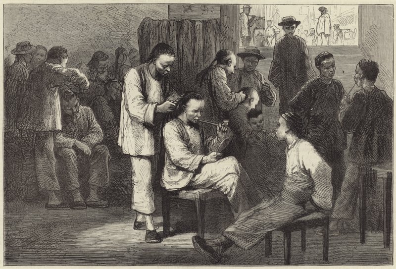 Kínai élet Kaliforniában alkotó: English School
