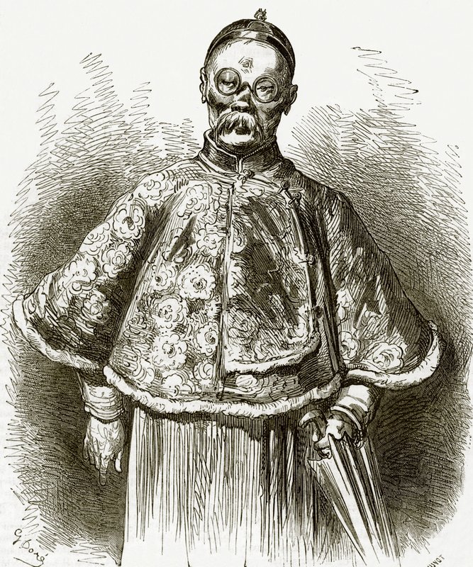 kínai kereskedő alkotó: English School