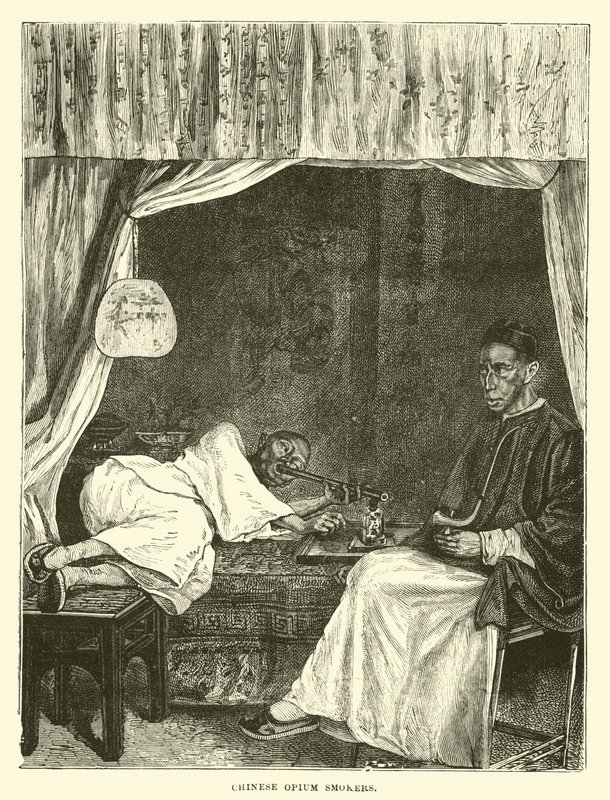 Kínai ópiumdohányosok alkotó: English School