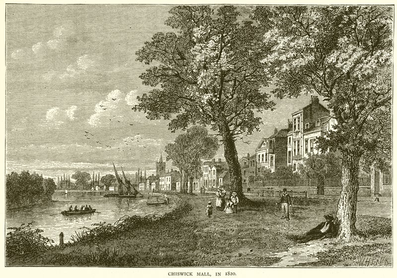 Chiswick Mall, 1820 alkotó: English School