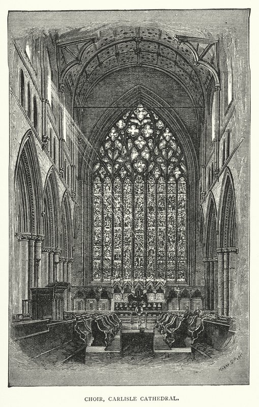 Kórus, Carlisle katedrális (metszet) alkotó: English School