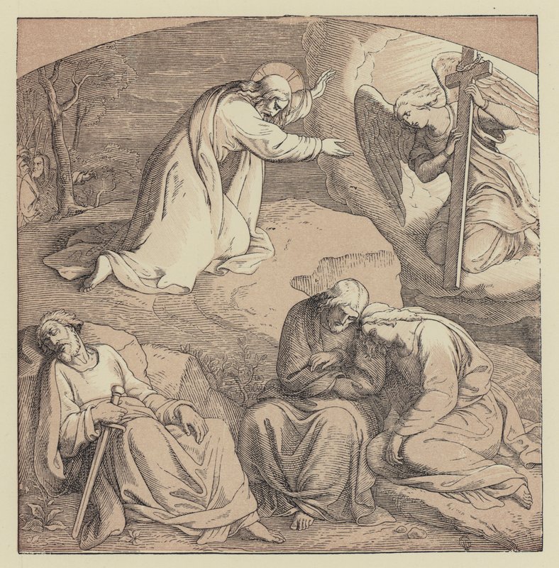 Krisztus a kertben (metszet) alkotó: English School