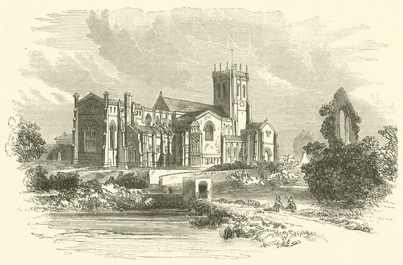 Christchurch Abbey (metszet) alkotó: English School