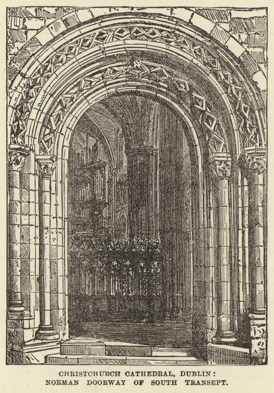 Christchurch katedrális, Dublin, Norman Doorway of South Transept alkotó: English School