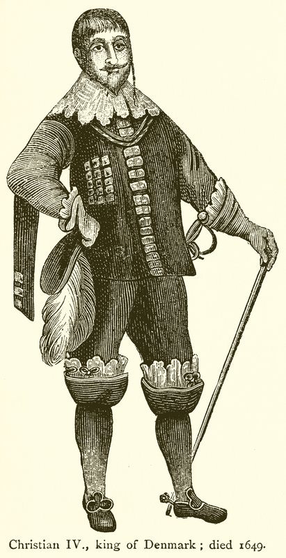IV. keresztény, dán király; Meghalt 1649 alkotó: English School