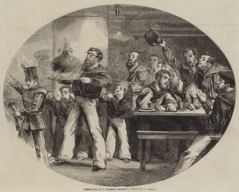 Karácsony egy külföldi állomáson (metszet) alkotó: English School