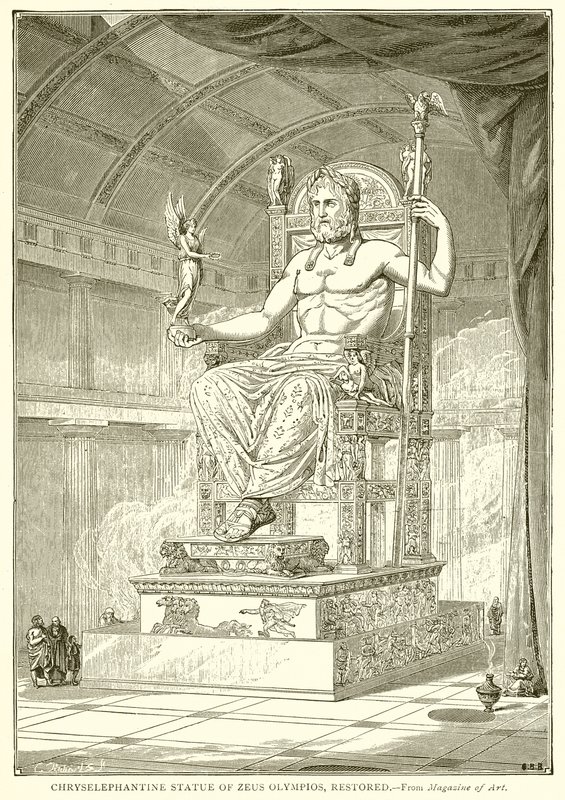 Chryselefantine Statie Zeus Olympios, Restorid alkotó: English School