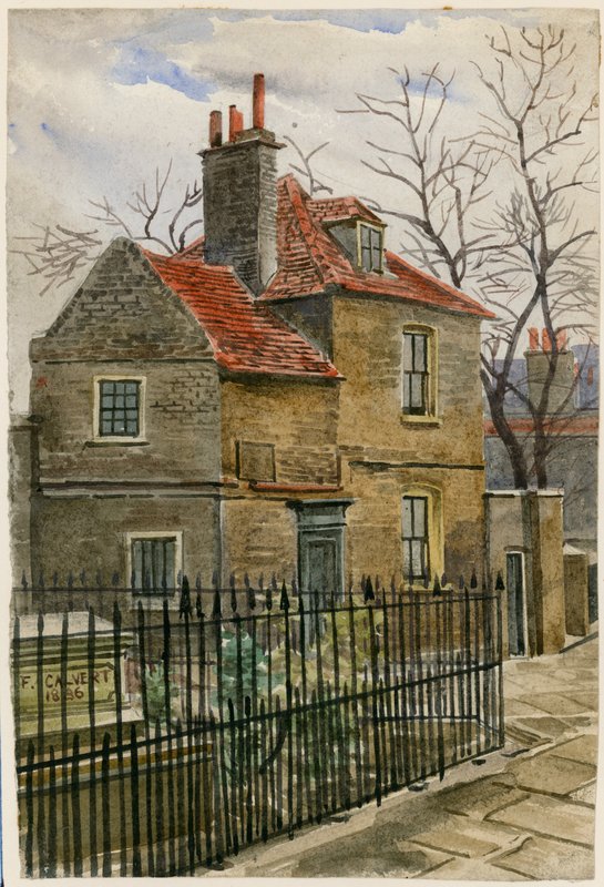 Church Cottage, Church Passage, St Marys Churchyard, Islington (wc papíron) alkotó: English School