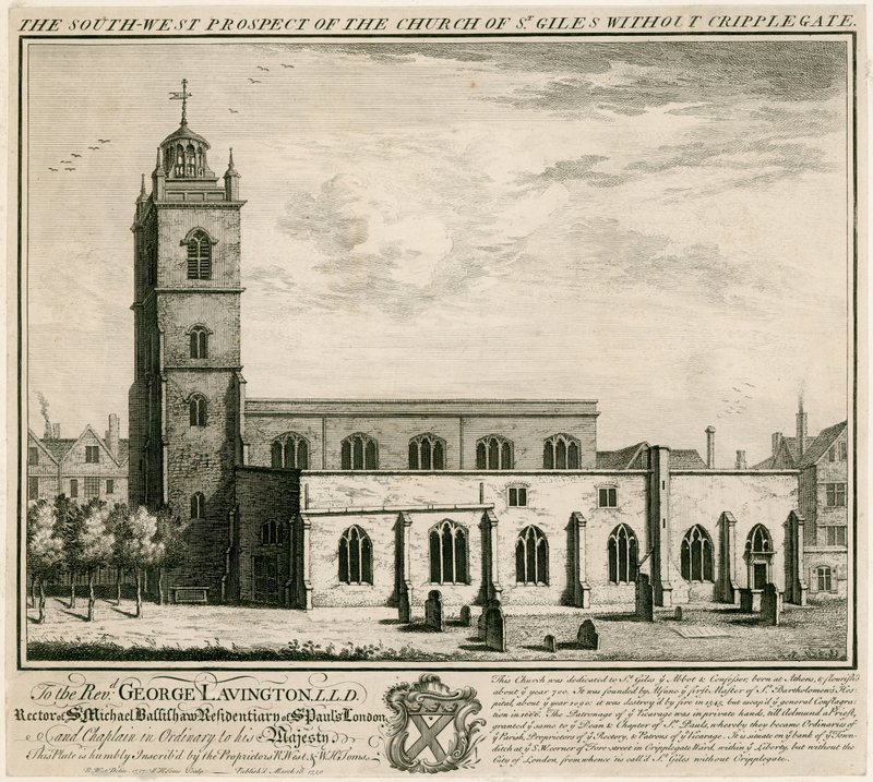 St Giles templom Cripplegate nélkül, London alkotó: English School