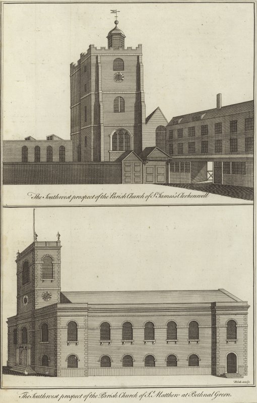 Szent Jakab-templom, Clerkenwell és Szent Máté-templom, Bethnal Green alkotó: English School