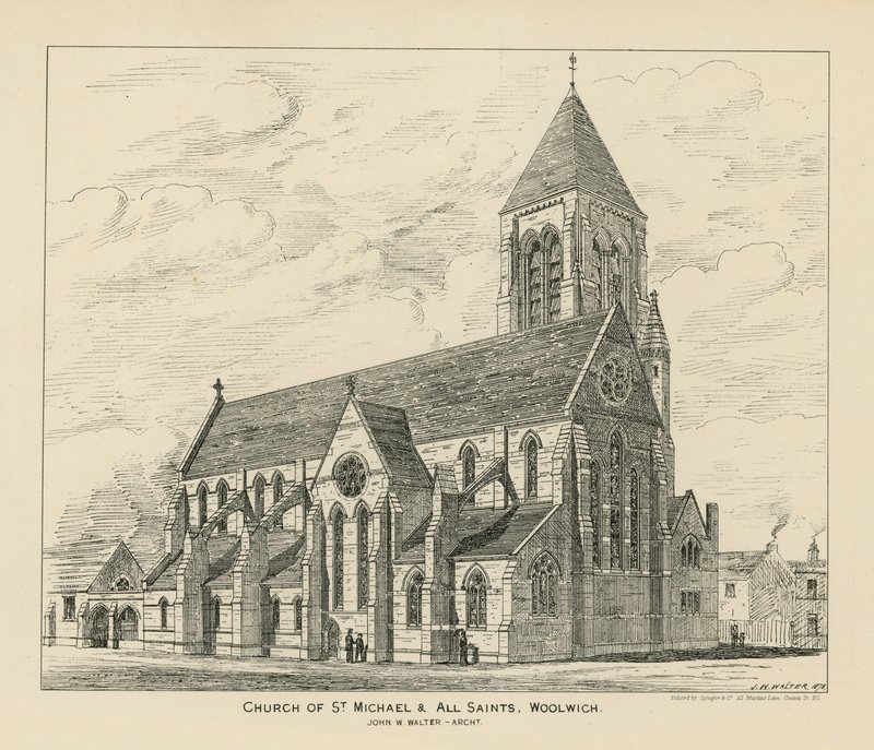 Szent Mihály és Mindenszentek temploma Woolwichban alkotó: English School