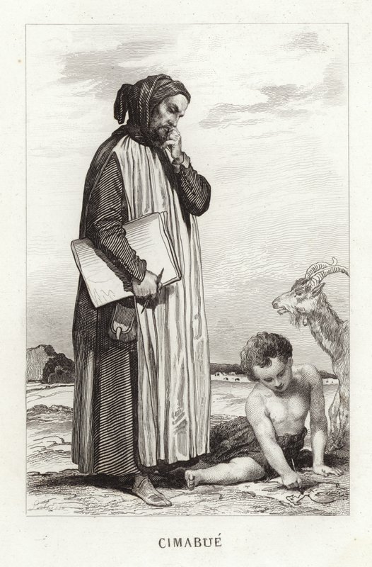 Cimabue felfedezi Giottót alkotó: English School