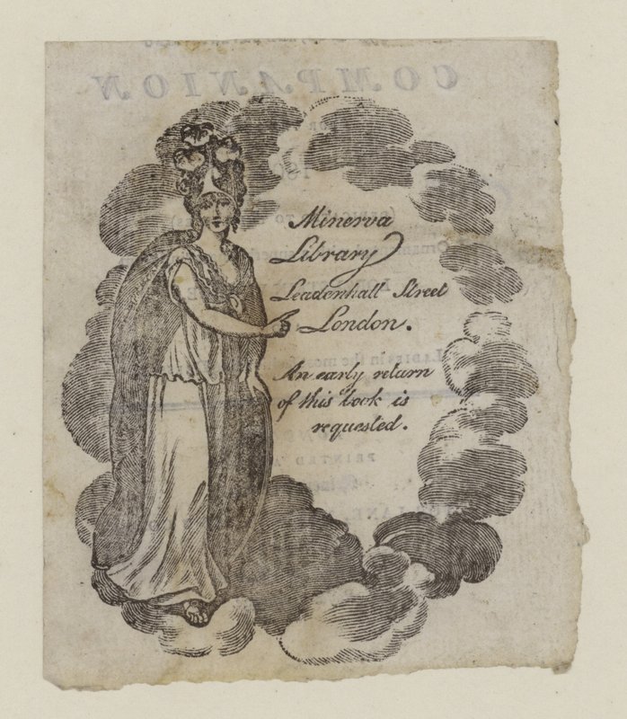 Forgatókönyvtárak, Minerva Könyvtár, kereskedelmi kártya alkotó: English School