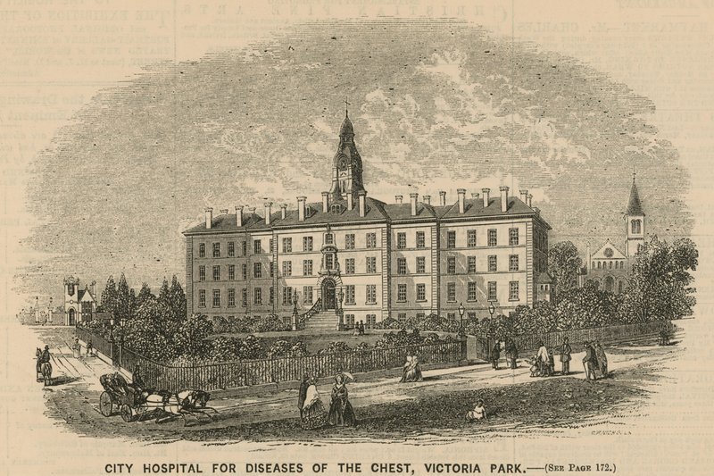 Városi Mellkasi Betegségek Kórháza, Victoria Park, London alkotó: English School