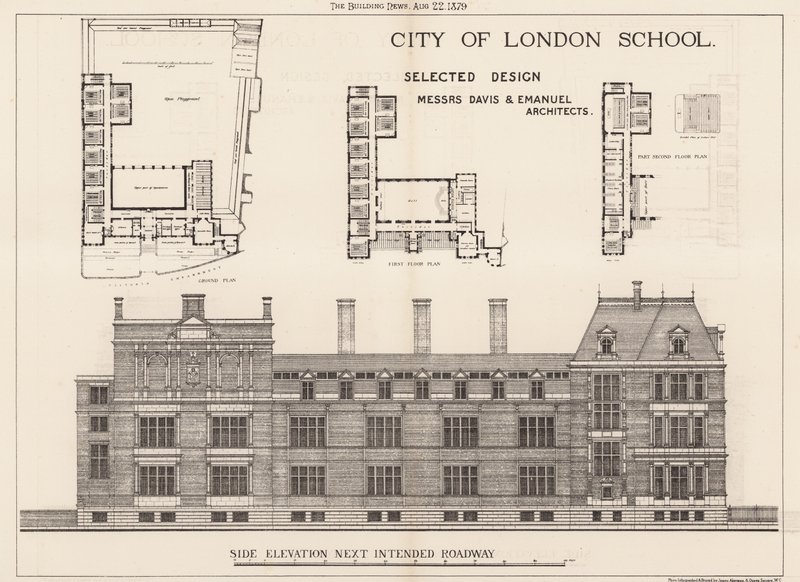 City of London School; oldalnézet alkotó: English School
