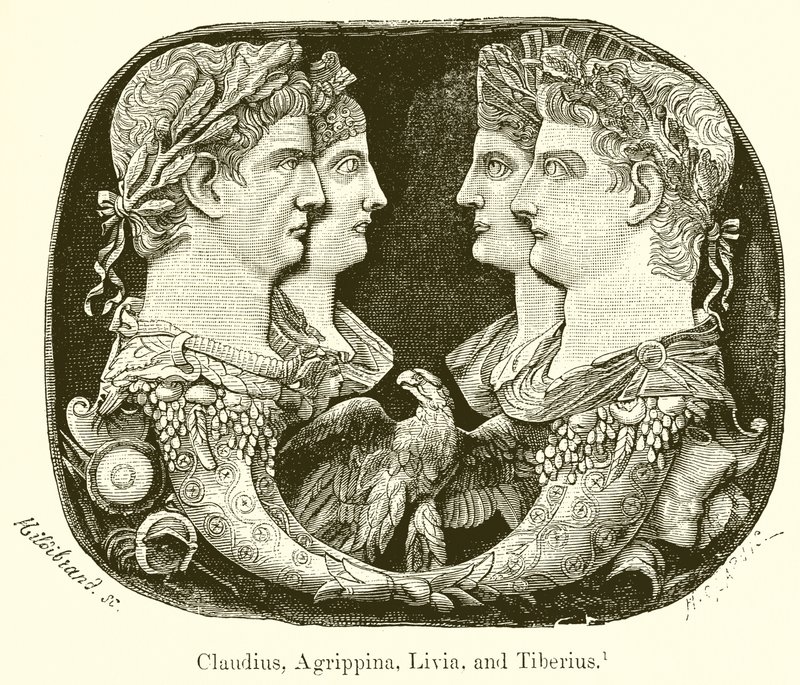 Claudius, Agrippina, Livia és Tiberius alkotó: English School