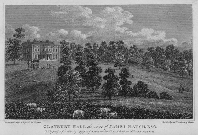 Claybury Hall, James Hatch székhelye (metszet) alkotó: English School