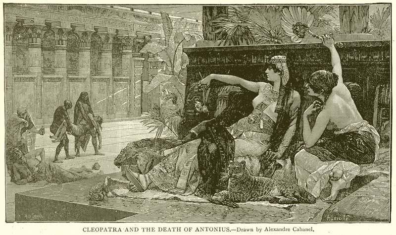 Kleopátra és Antonius halála alkotó: English School