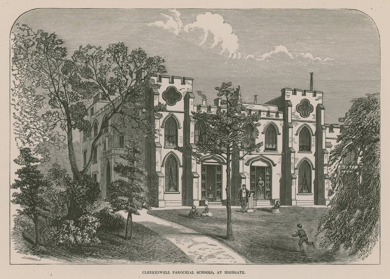Clerkenwell egyházi iskolák a londoni Highgate-ben alkotó: English School