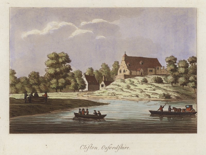 Clifton, Oxfordshire (színes metszet) alkotó: English School