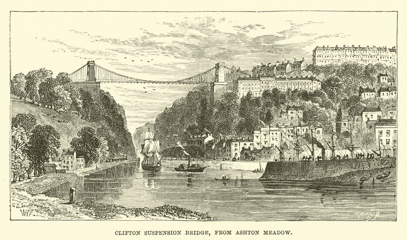 Clifton függőhíd, Ashton Meadow-ról alkotó: English School
