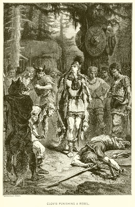 Clovis megbünteti a lázadót alkotó: English School