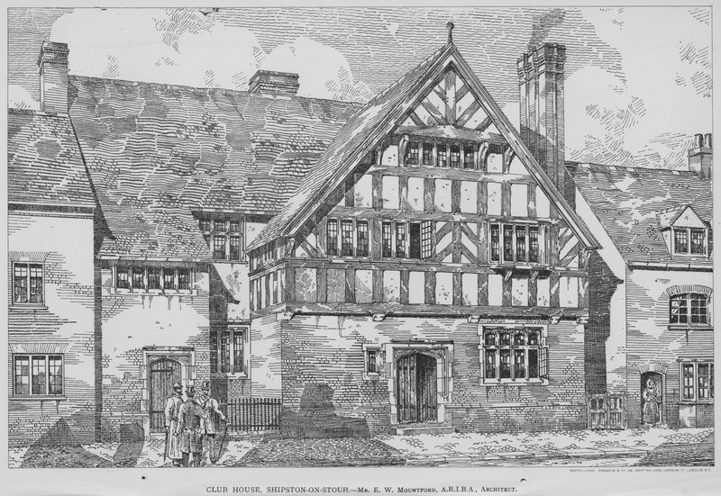 Klubház, Shipston-on-Stour (metszet) alkotó: English School