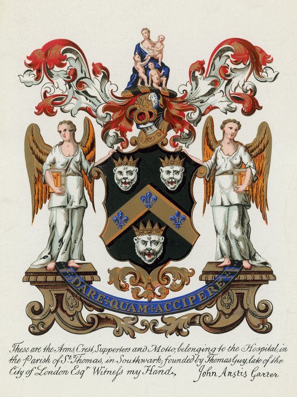 A Southwark állambeli St Thomas plébánia kórházának címere alkotó: English School
