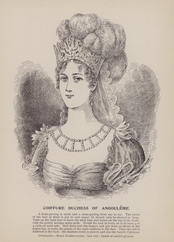Coiffure Duchess of Angouleme (metszet) alkotó: English School