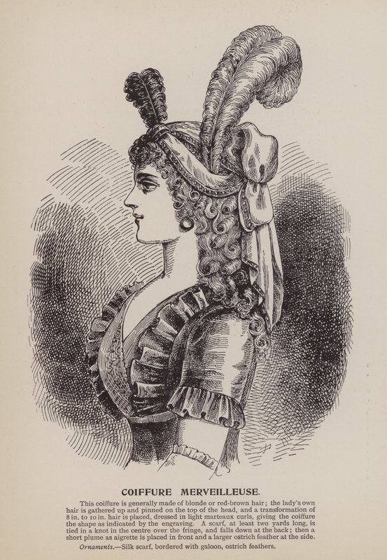 Coiffure Merveilleuse (metszet) alkotó: English School
