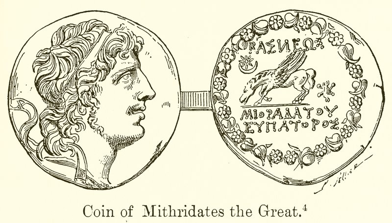Nagy Mithridatész érme alkotó: English School