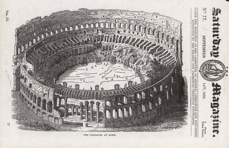 Colosseum, Róma (metszet) alkotó: English School
