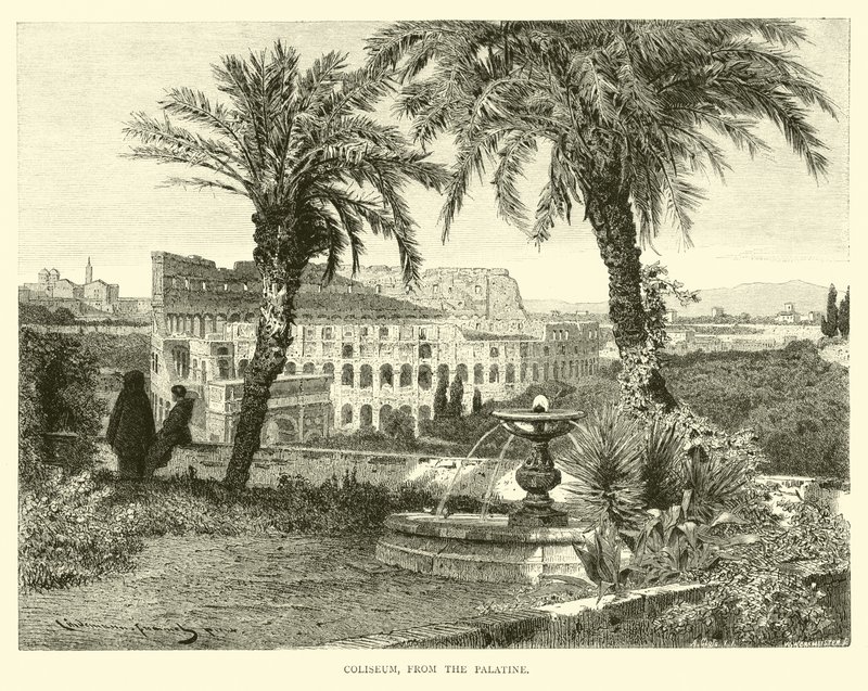 Colosseum, a Palatinusból alkotó: English School