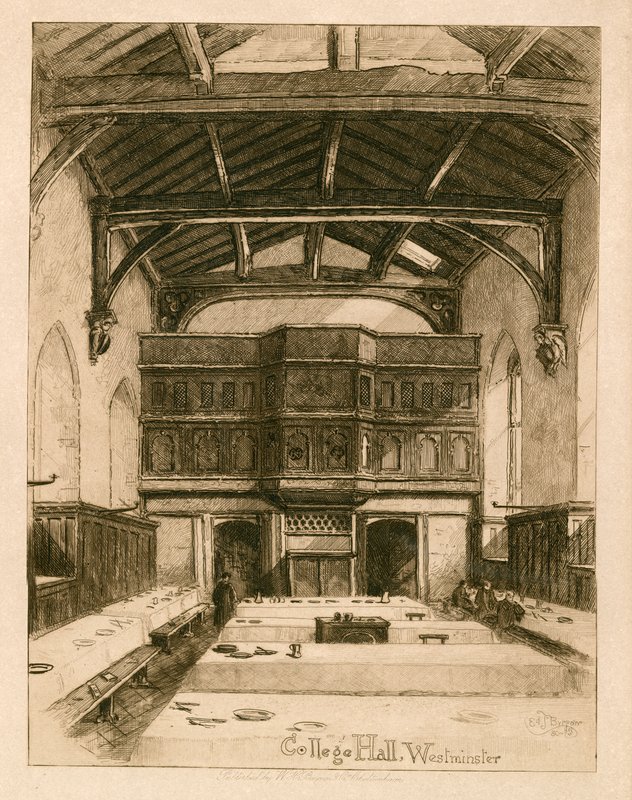 College Hall a Westminster Schoolban alkotó: English School