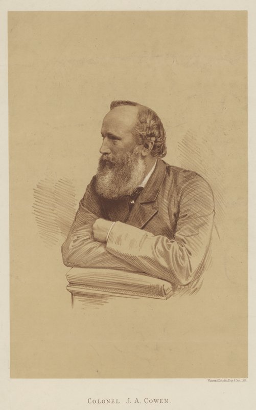 J A Cowen ezredes (litho) alkotó: English School