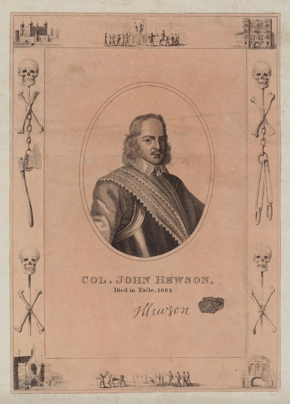 John Hewson ezredes, száműzetésben halt meg, 1662-ben alkotó: English School