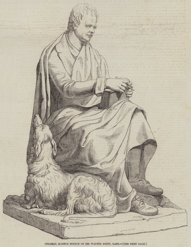 Sir Walter Scott, Baronet kolosszális márványszobra (metszet) alkotó: English School