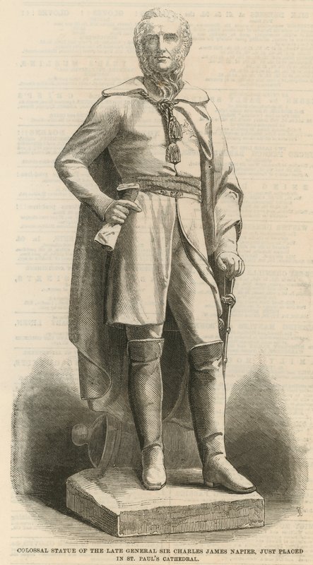 Sir Charles James Napier tábornok kolosszális szobra alkotó: English School