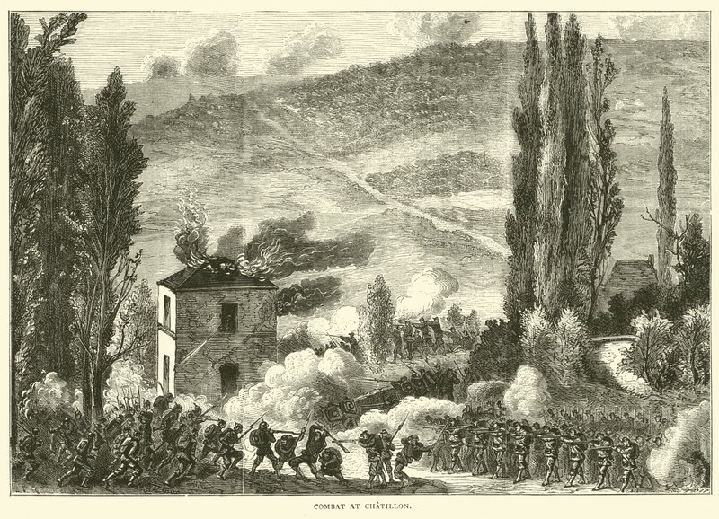 Harc Chatillonban, 1870. október alkotó: English School