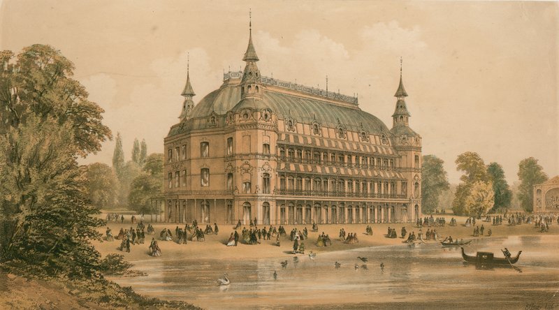 Koncertterem a Royal Surrey Gardensben alkotó: English School