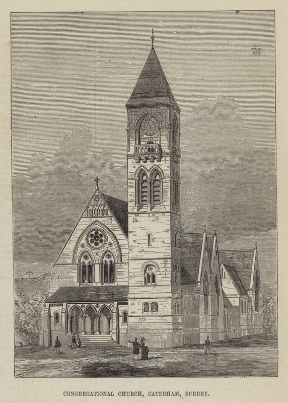 Congregational Church, Caterham, Surrey (metszet) alkotó: English School