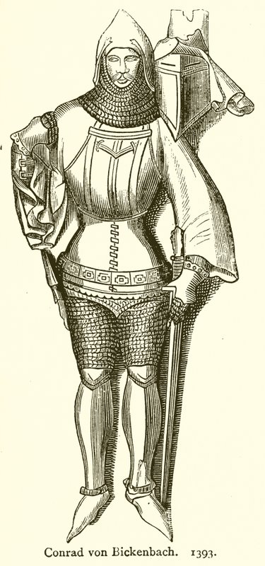 Conrad von Bickenbach. 1393 alkotó: English School