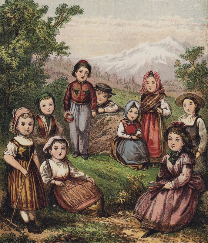 Kontinentális gyerekek (színes litó) alkotó: English School