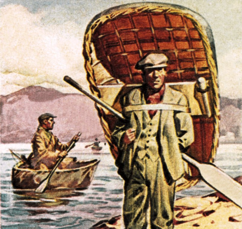 Coracles Walesben alkotó: English School