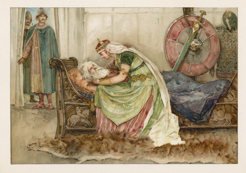Cordelia Lear királlyal alkotó: English School