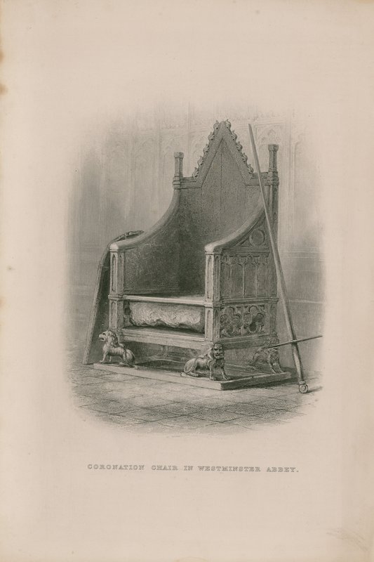 Koronázási szék a Westminster Abbeyben alkotó: English School