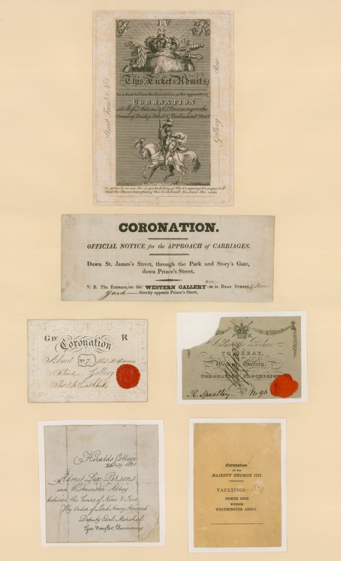 Koronázási belépőjegyek alkotó: English School
