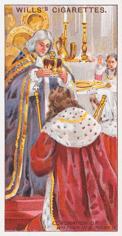 III. Vilmos és II. Mária koronázása alkotó: English School