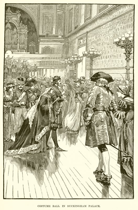 Jelmezbál a Buckingham-palotában alkotó: English School