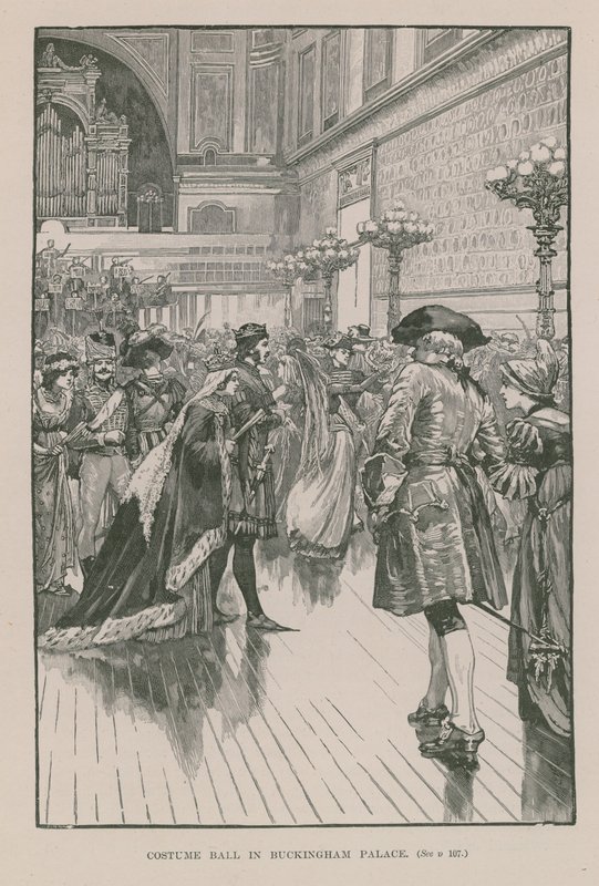 Jelmezbál a Buckingham-palotában alkotó: English School